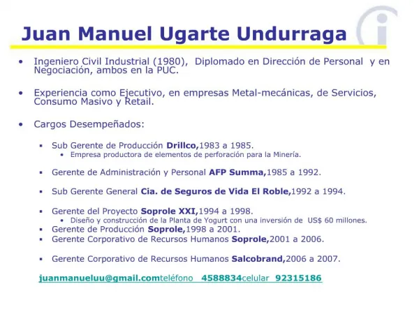 Juan Manuel Ugarte Undurraga