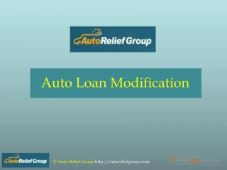 Auto Loan Modification - slide 1