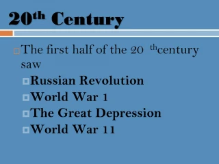 20th Century - slide 1
