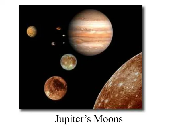 Jupiter’s Moons