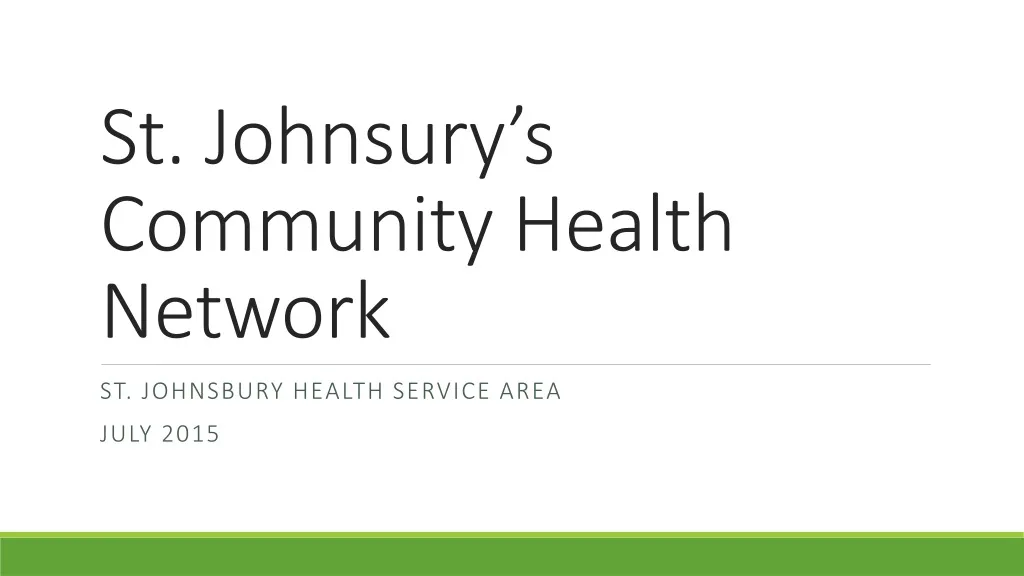 st johnsury s community health network