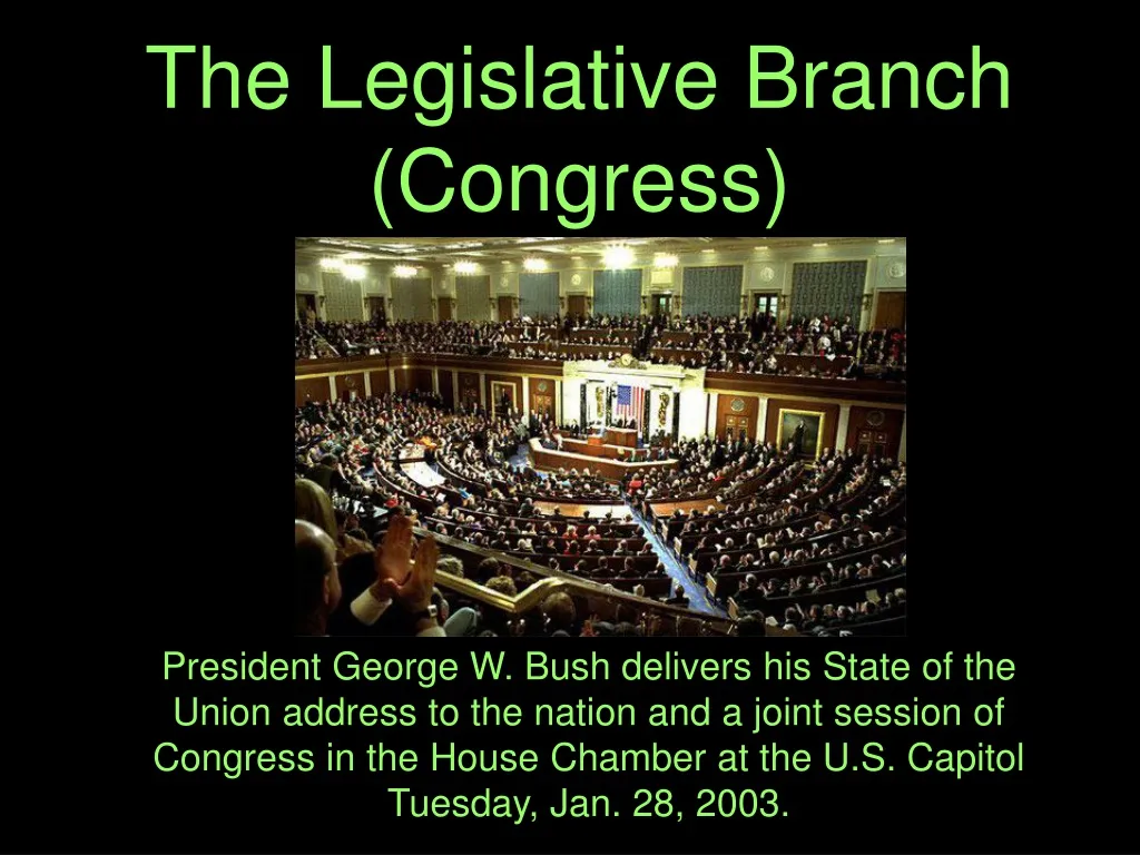 the legislative branch congress