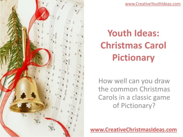 Youth Ideas: Christmas Carol Pictionary