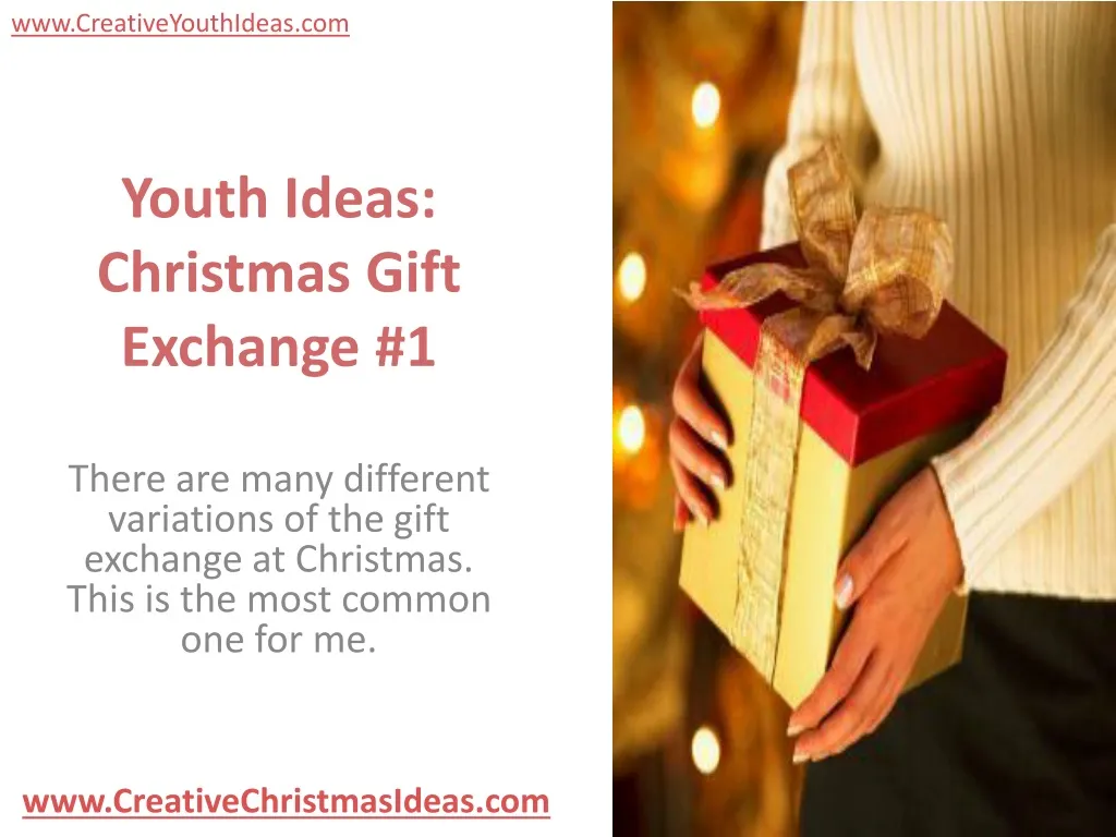 youth ideas christmas gift exchange 1