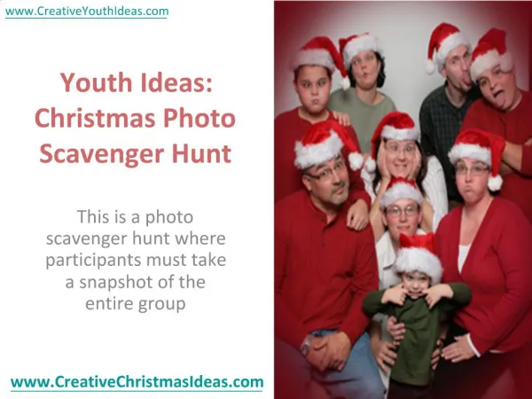 Youth Ideas: Christmas Photo Scavenger Hunt