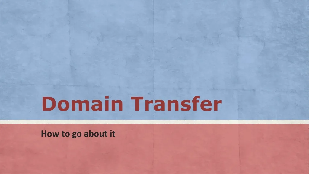 domain transfer