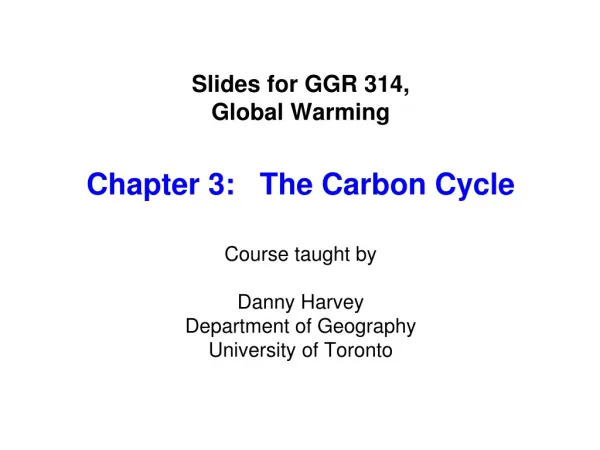Exhibit 3-1: The pre-industrial carbon cycle