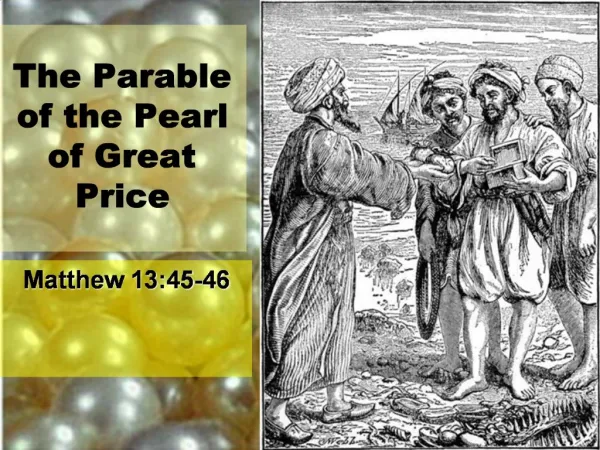 The Parable of the Pearl of Great Price