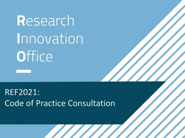 REF2021: Code of Practice Consultation