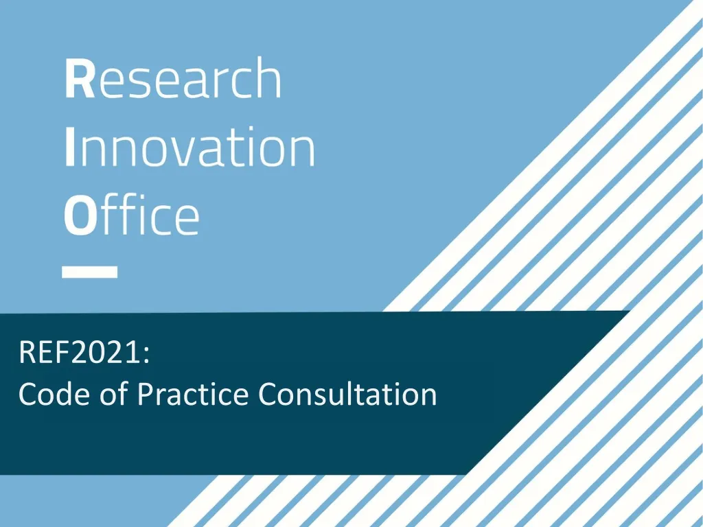 ref2021 code of practice consultation