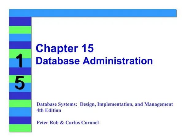 Chapter 15 Database Administration