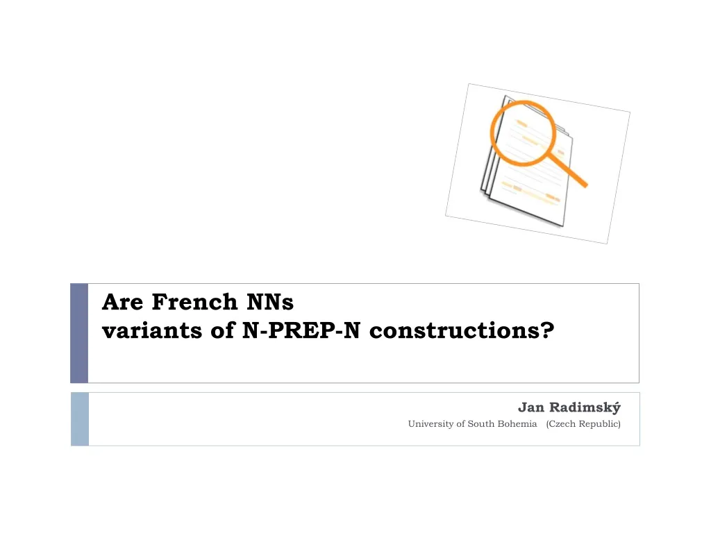are french nns variants of n prep n constructions