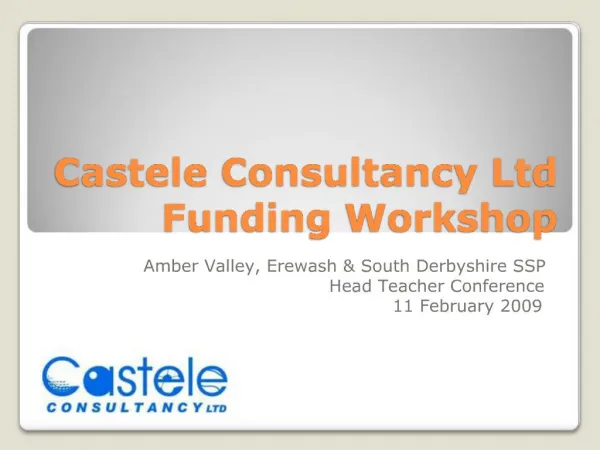 Castele Consultancy Ltd Funding Workshop