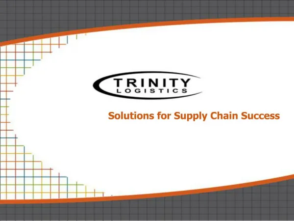 Solutions for Supply Chain Success