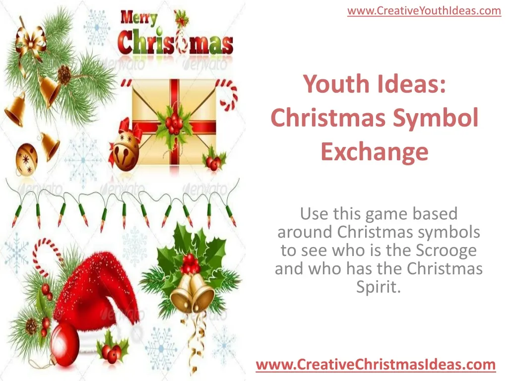 youth ideas christmas symbol exchange