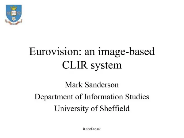 Eurovision: an image-based CLIR system