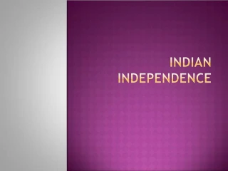 Indian Independence - slide 1