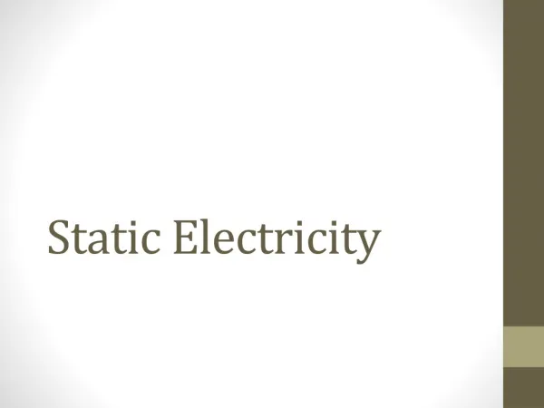static electricity