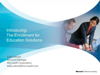 Introducing: The Enrollment for Education Solutions - slide 1