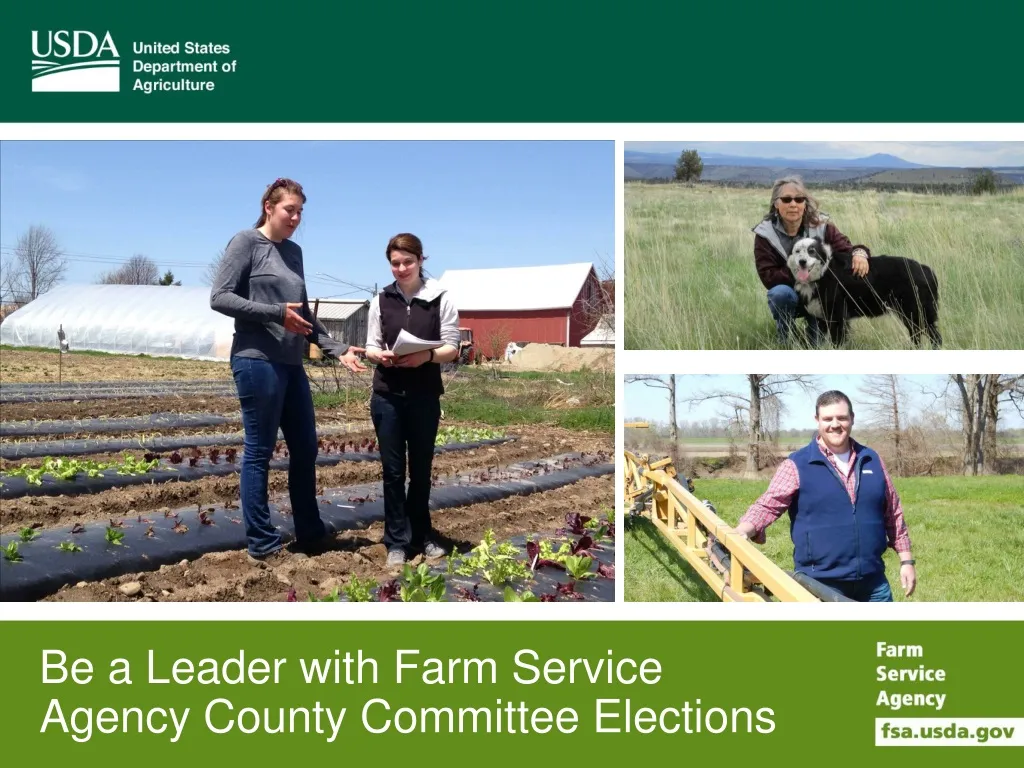 be a leader with farm service agency county committee elections