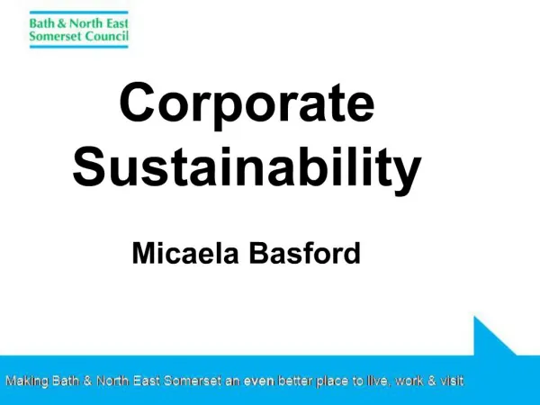 Corporate Sustainability Micaela Basford