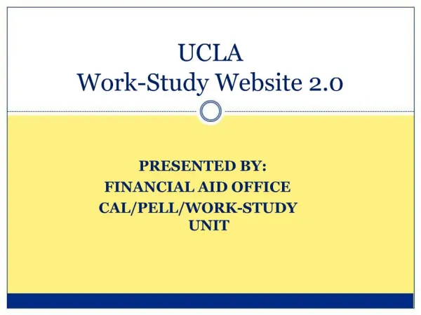UCLA Work-Study Website 2.0