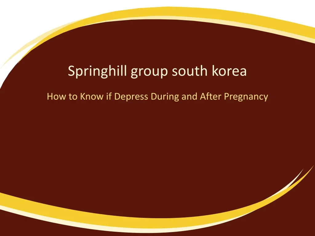 springhill group south korea