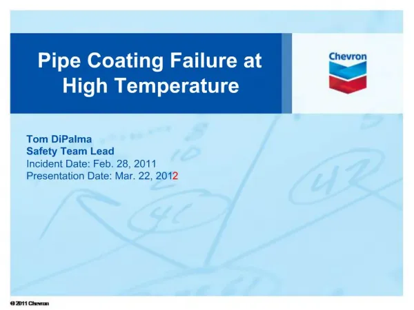Pipe Coating Failure at High Temperature