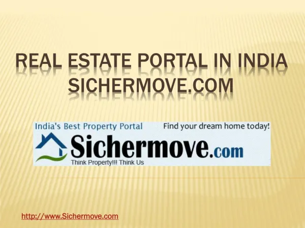 Real Estate Portal in India - Sichermove