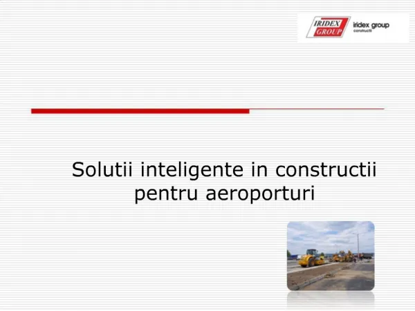 Solutii inteligente in constructii pentru aeroporturi