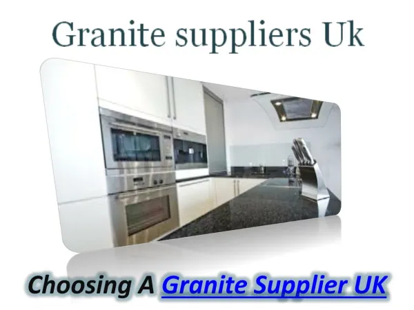 Granite Supplier UK