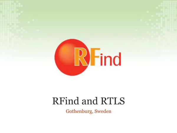 RFind and RTLS