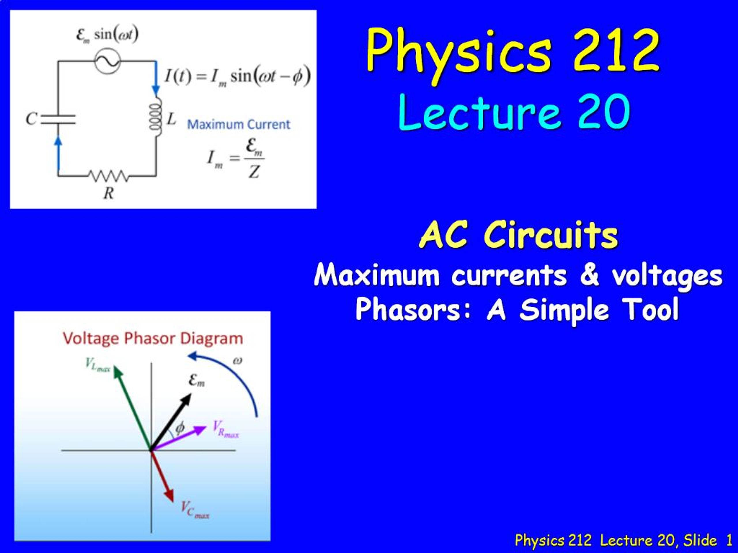 PPT - Physics 212 Lecture 20, Slide 1 PowerPoint Presentation, free ...