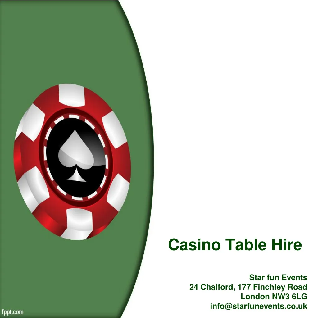 casino table hire