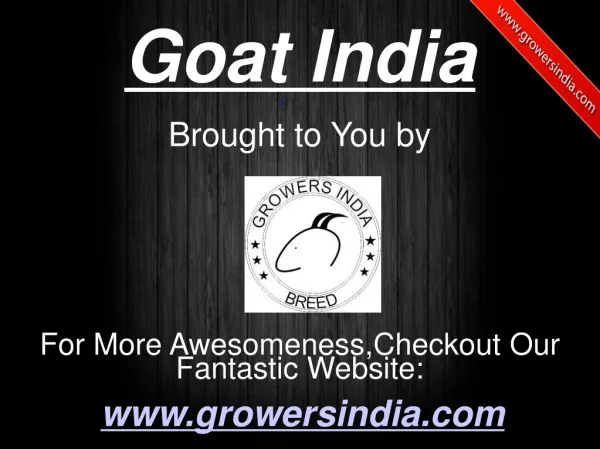 Goat India