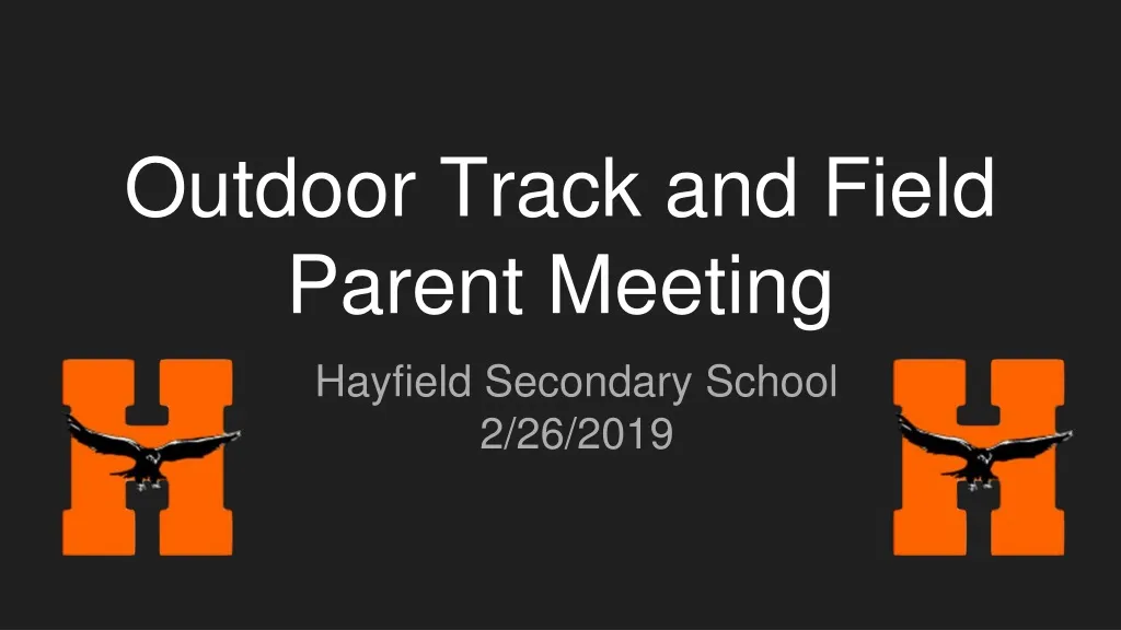 outdoor track and field parent meeting