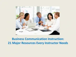 Business Communication Instruction: 21 Vital Resources - slide 1