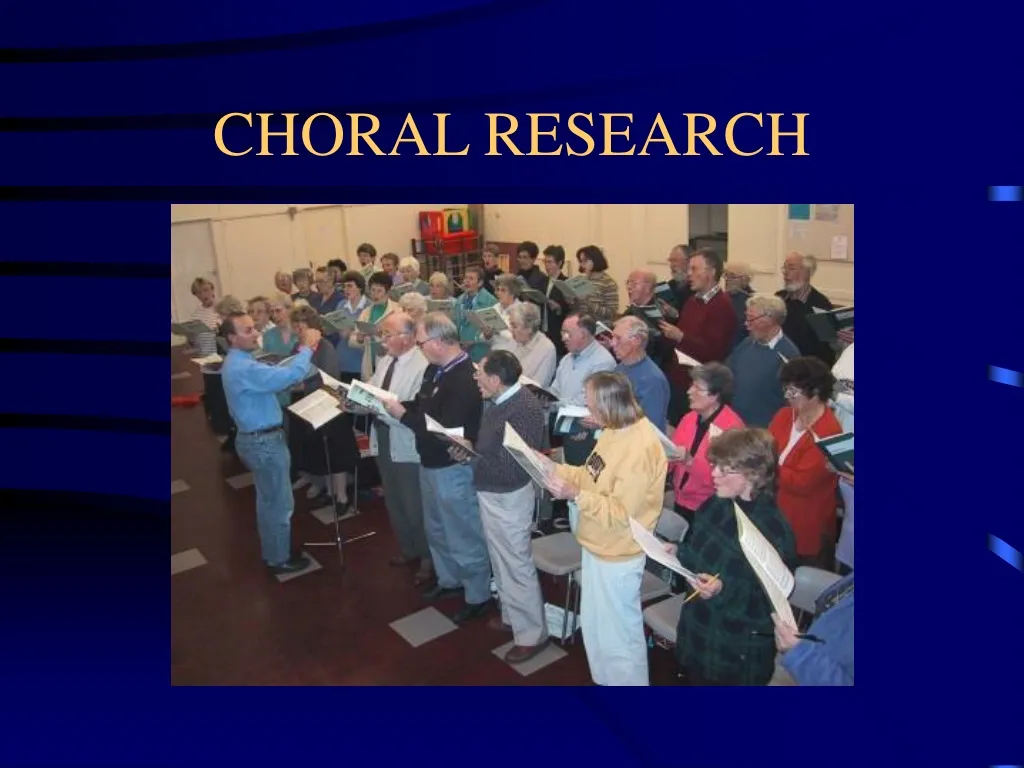 choral research