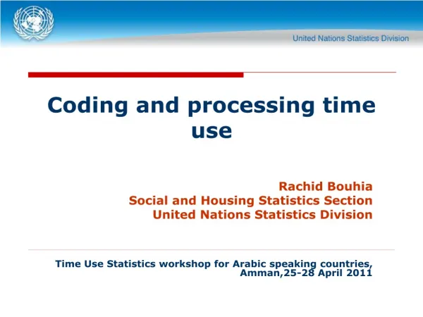 Coding and processing time use