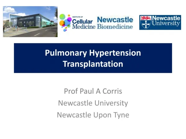 Pulmonary Hypertension Transplantation