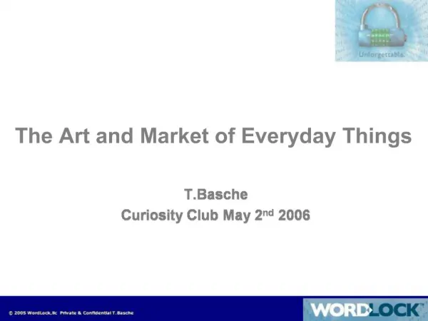 The Art and Market of Everyday Things
