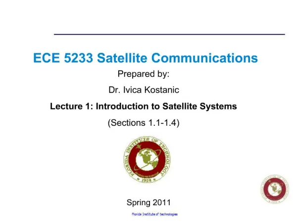 ECE 5233 Satellite Communications