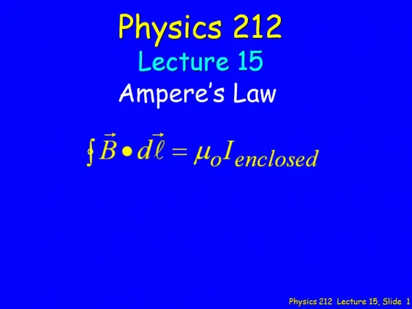 Physics 212 Lecture 15, Slide 1