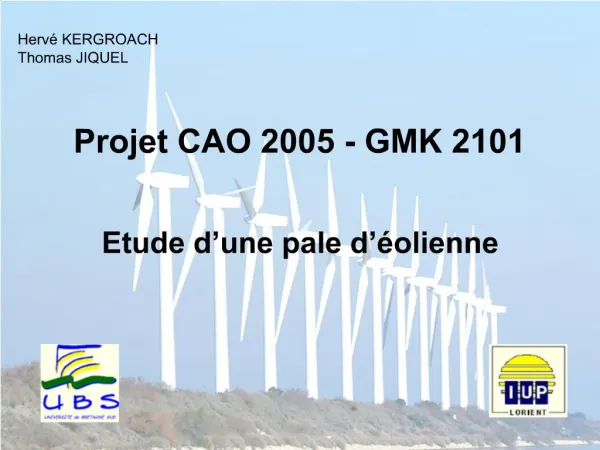 Projet CAO 2005 - GMK 2101