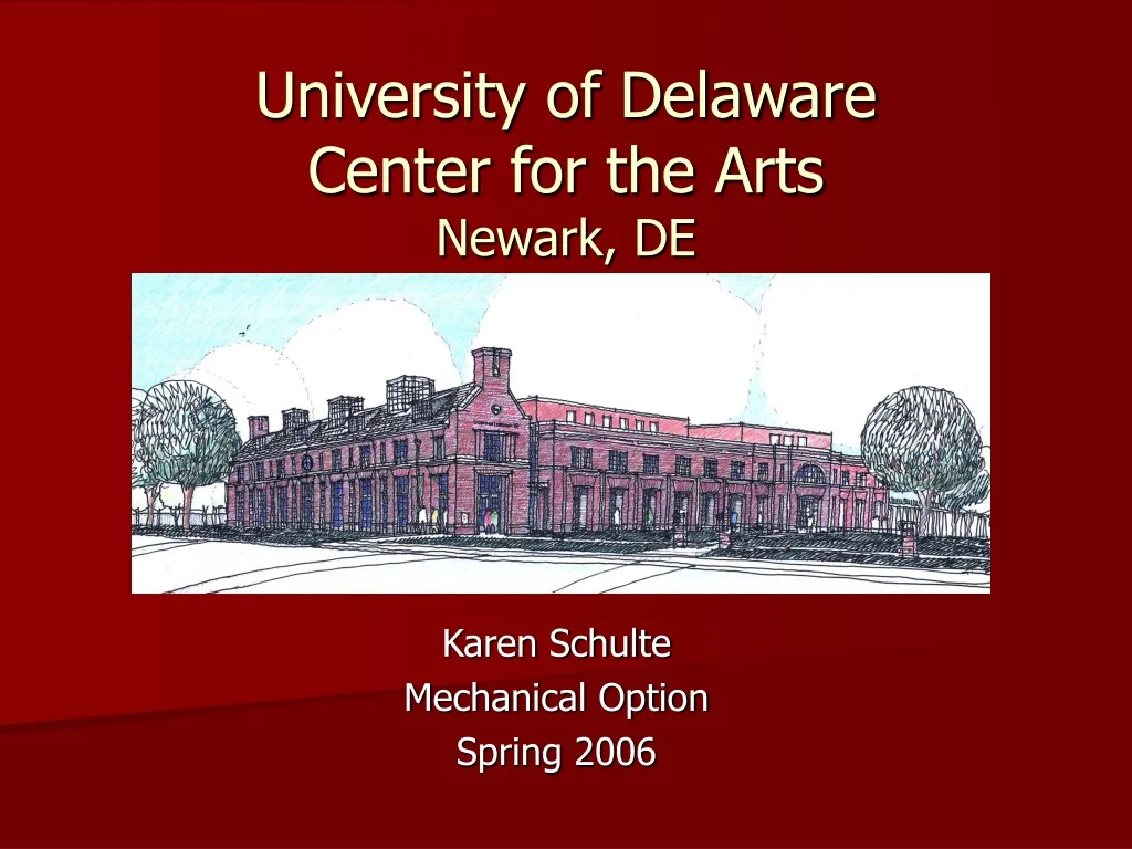 university of delaware center for the arts newark de