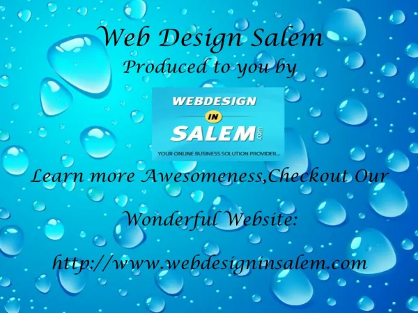 Web Design company Salem