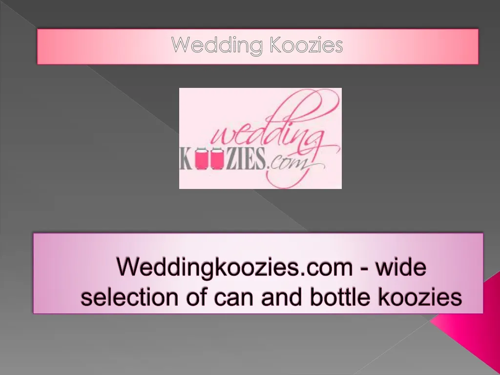 weddingkoozies com wide selection of can and bottle koozies