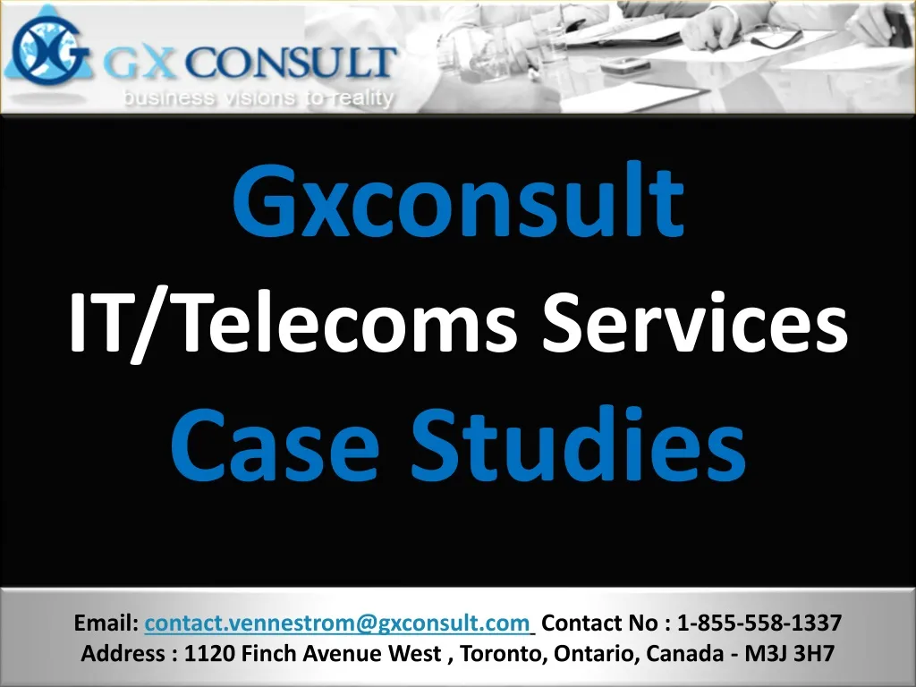 gxconsult it telecoms services case studies