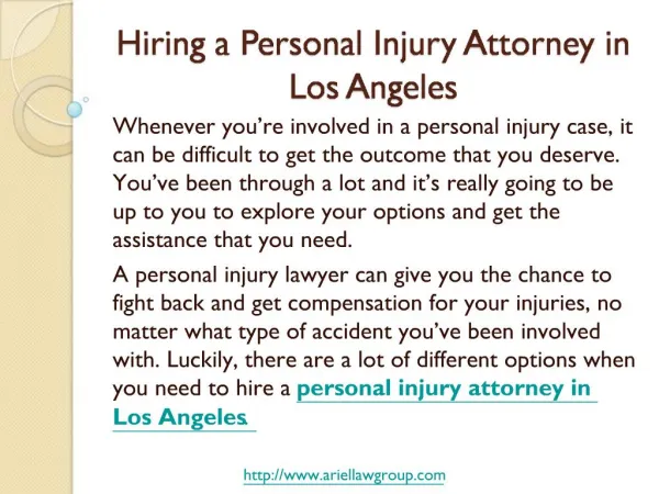Personal Injury Attorney In Los Angeles-How to Hire