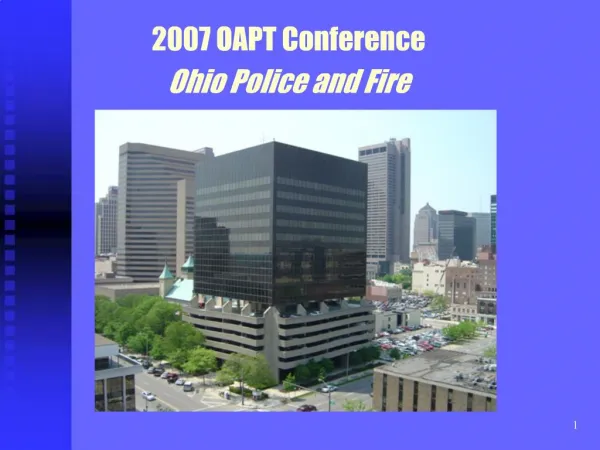 Ohio Police and Fire Facts and Trends